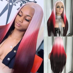 ❤️🔥 Red & Black Ombre Wig