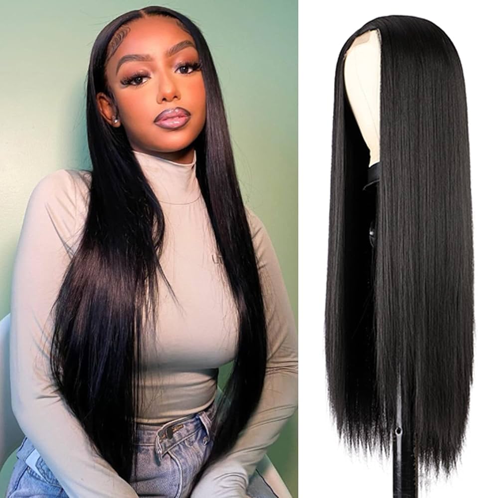 🖤 Classic Straight Black Wig