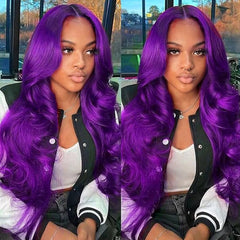 Royal Amethyst Body Wave Lace Front Wig