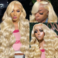 Platinum Blonde 613 HD Lace Front Wig – 26” Body Wave